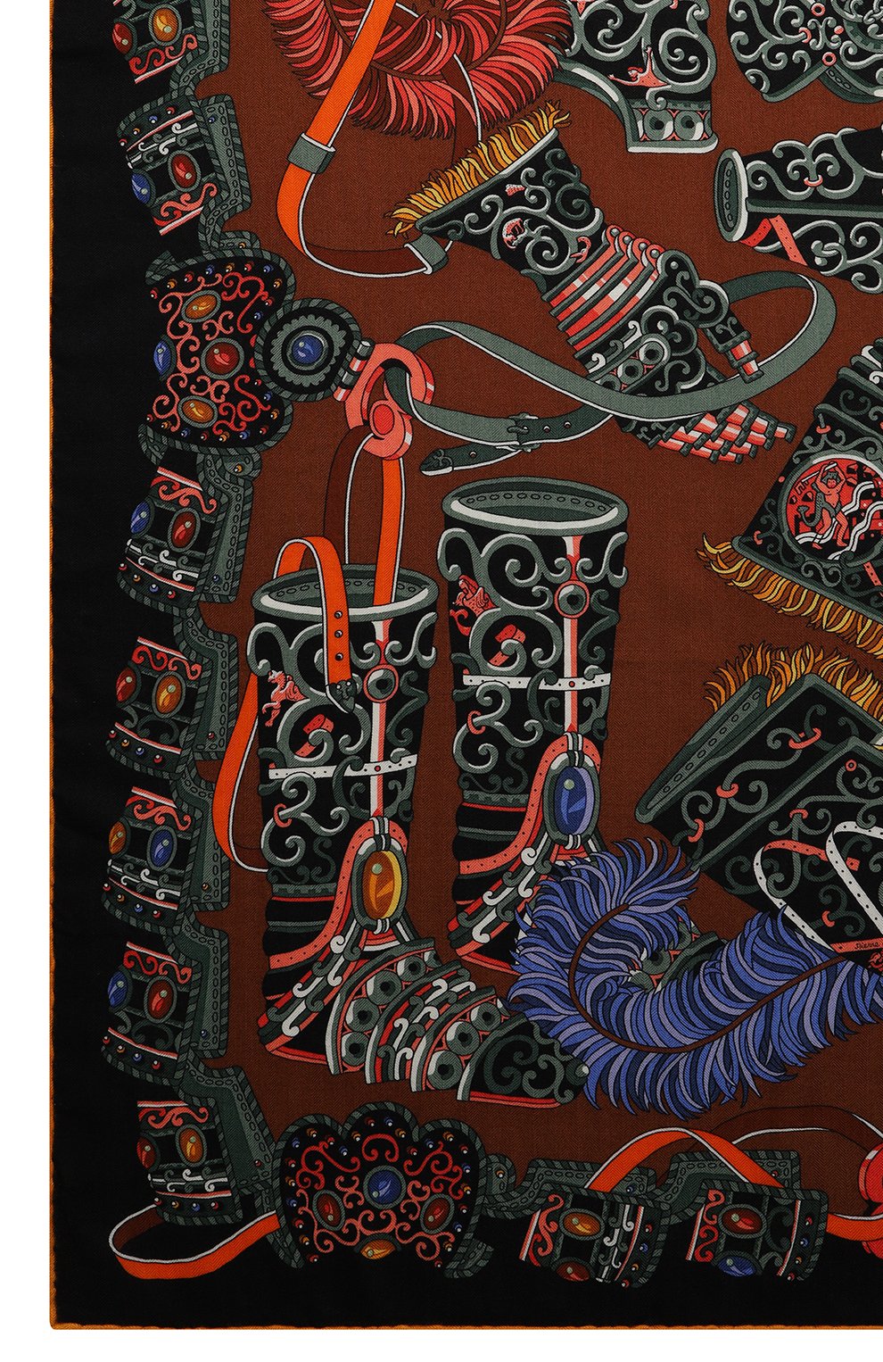 Платок из кашемира и шелка | Hermes | Разноцветный - 3