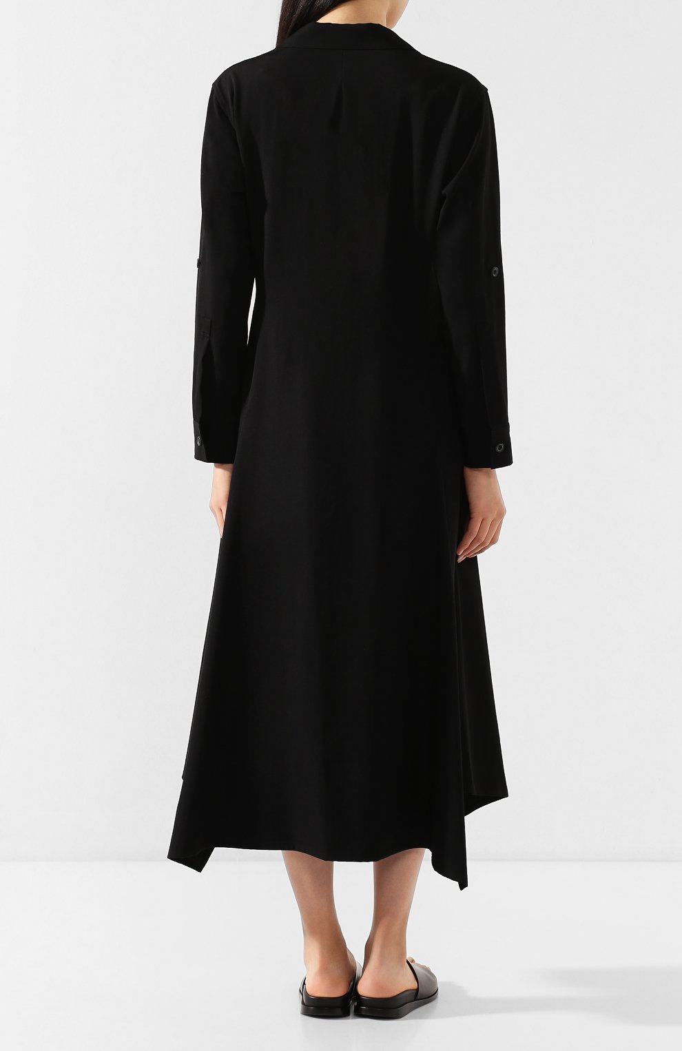 Шерстяное платье | Yohji Yamamoto | Чёрный - 6