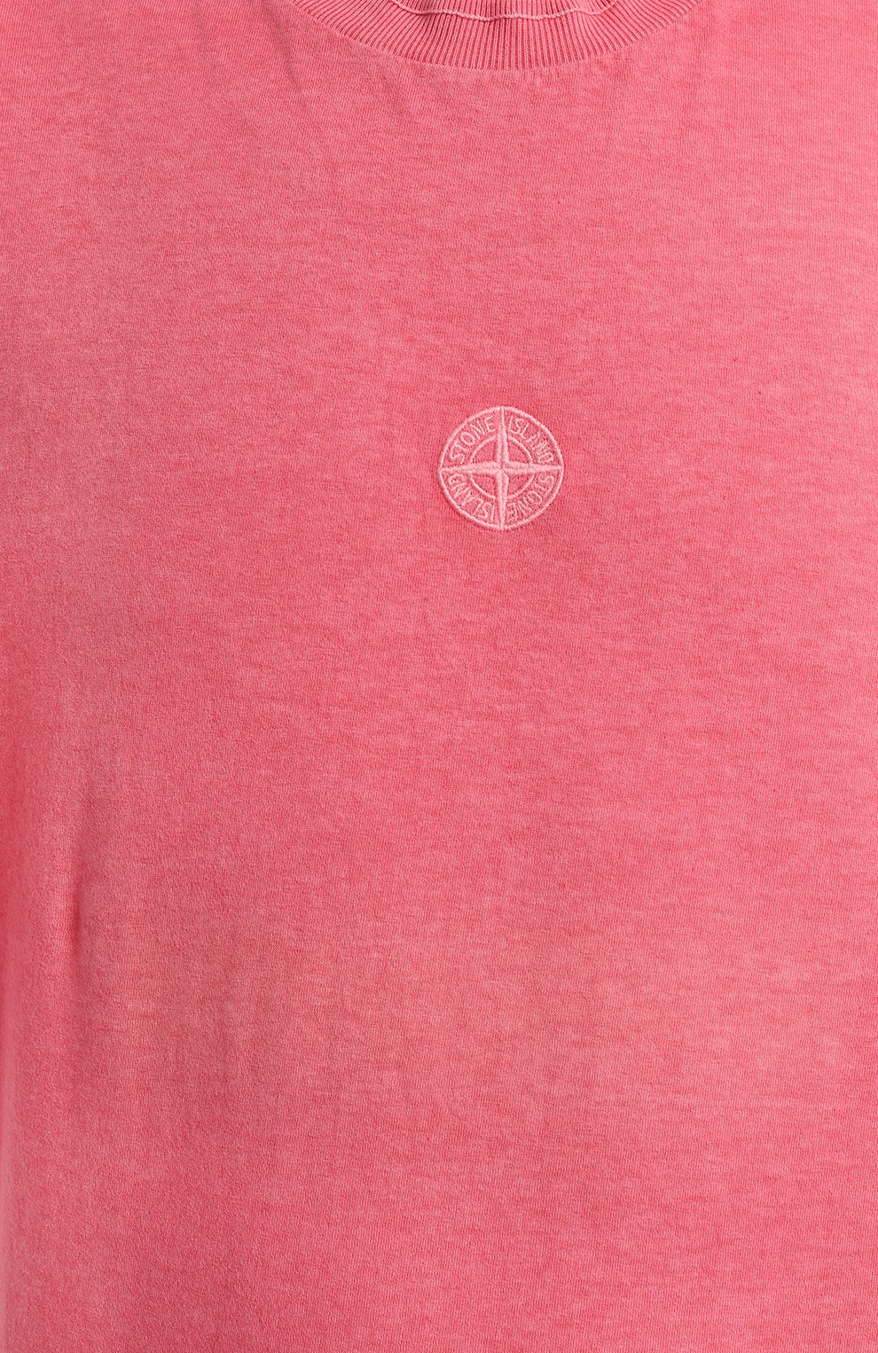 Хлопковая футболка | Stone Island | Розовый - 3