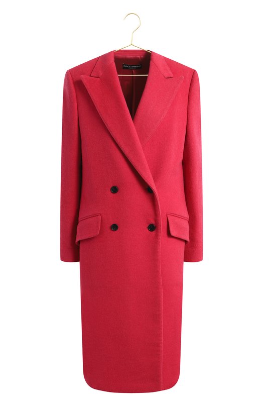 Пальто из шерсти и кашемира | Dolce & Gabbana | Розовый - 1