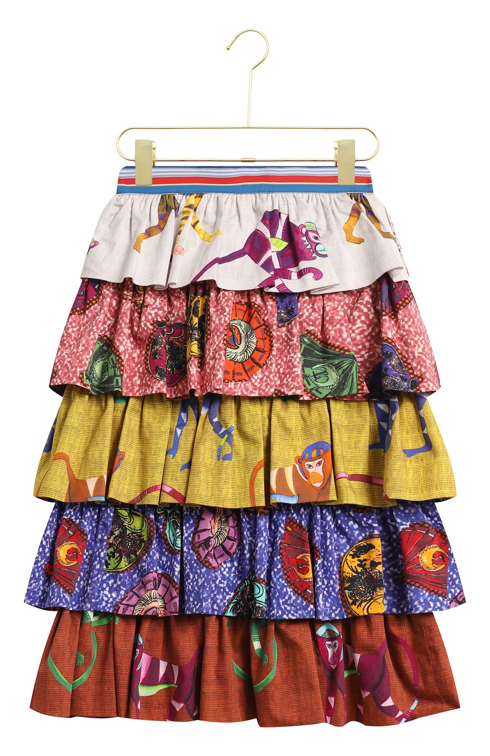 Хлопковая юбка | Stella Jean | Разноцветный - 1