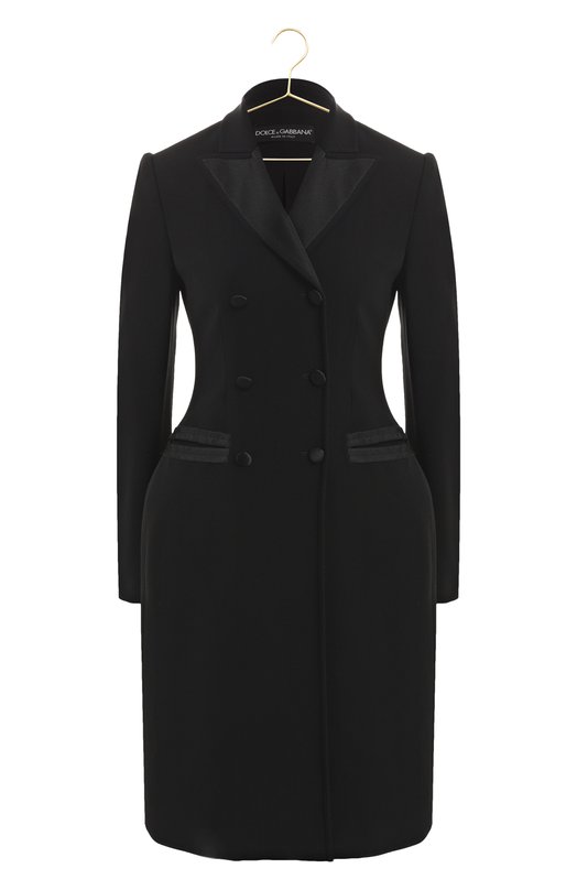 Двубортное пальто | Dolce & Gabbana | Чёрный - 1