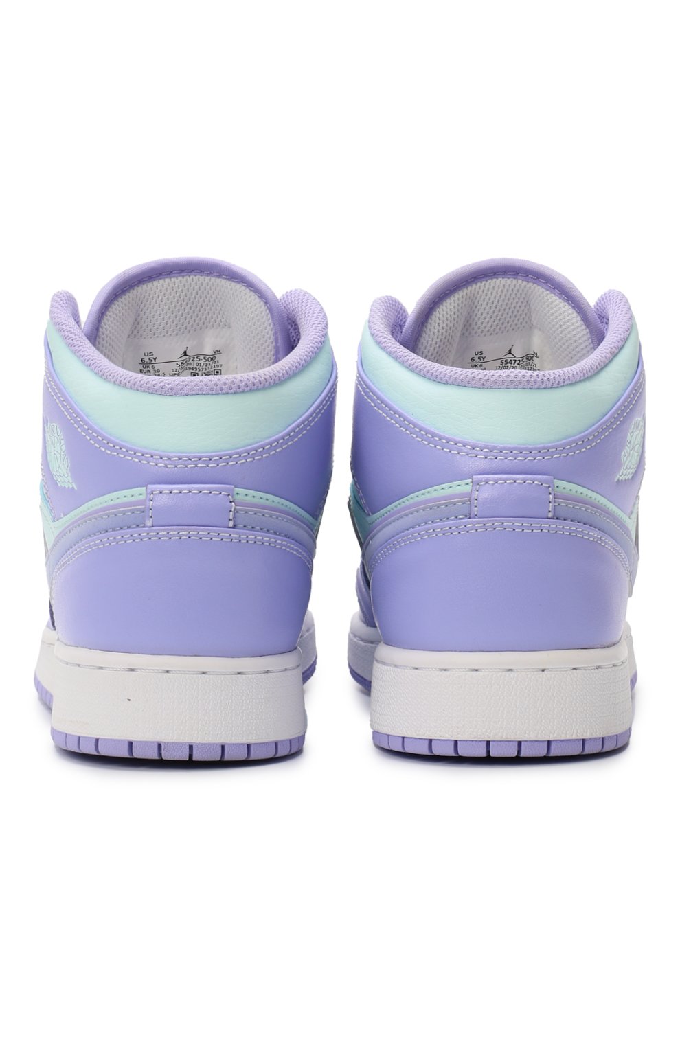 Кеды Air Jordan 1 Mid Purple Aqua | Nike | Фиолетовый - 3