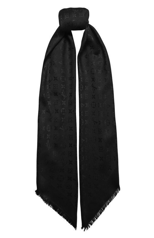 Платок из шелка и шерсти | Louis Vuitton | Чёрный - 1