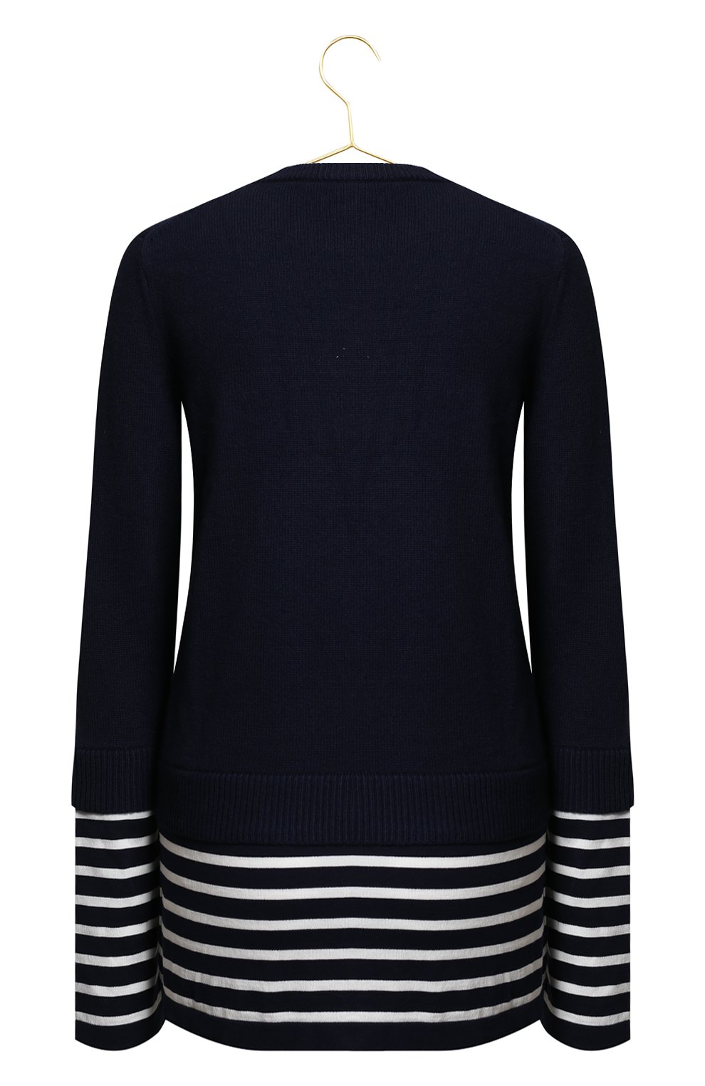 Пуловер из кашемира и хлопка | Michael Kors Collection | Синий - 2