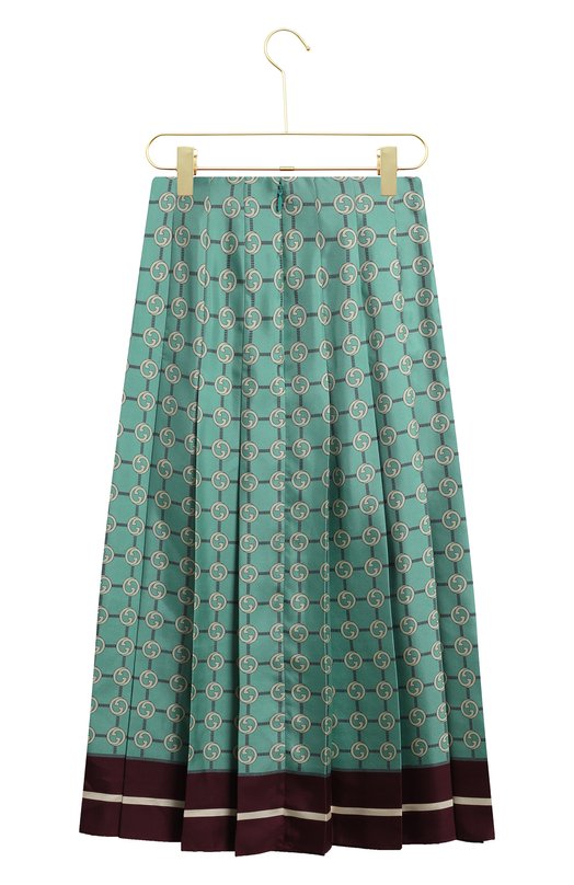 Шелковая юбка | Gucci | Зелёный - 2