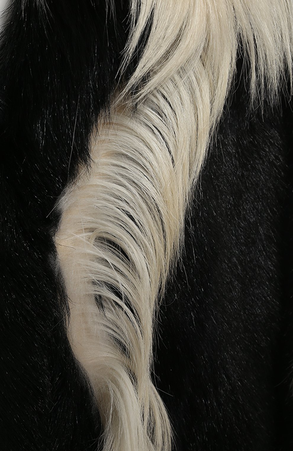 Пальто из меха козлика | Tom Ford | Чёрно-белый - 3