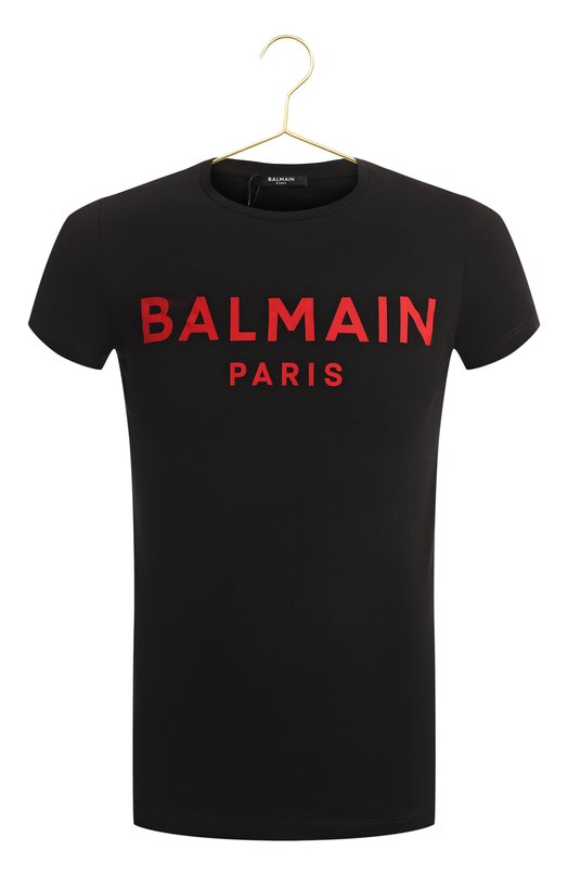 Хлопковая футболка | Balmain | Чёрный - 1