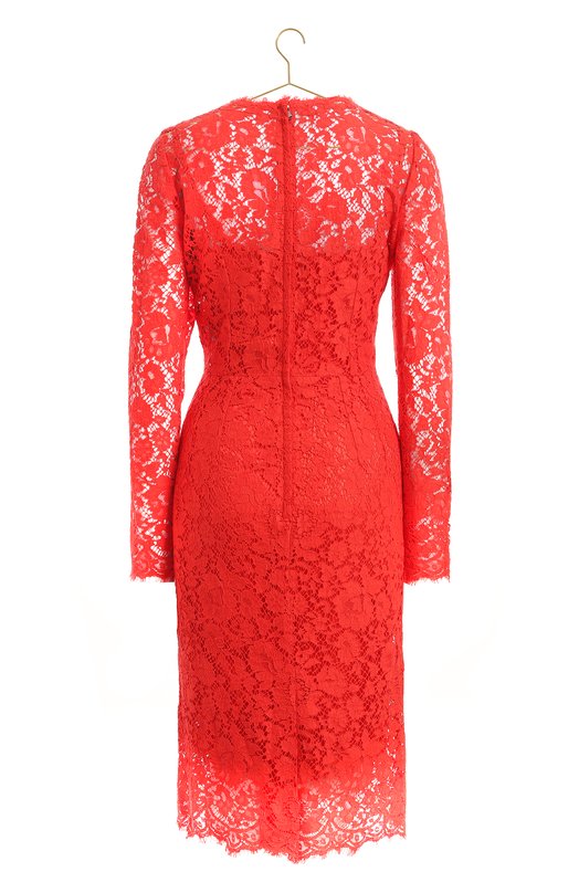 Платье из хлопка и вискозы | Dolce & Gabbana | Красный - 2