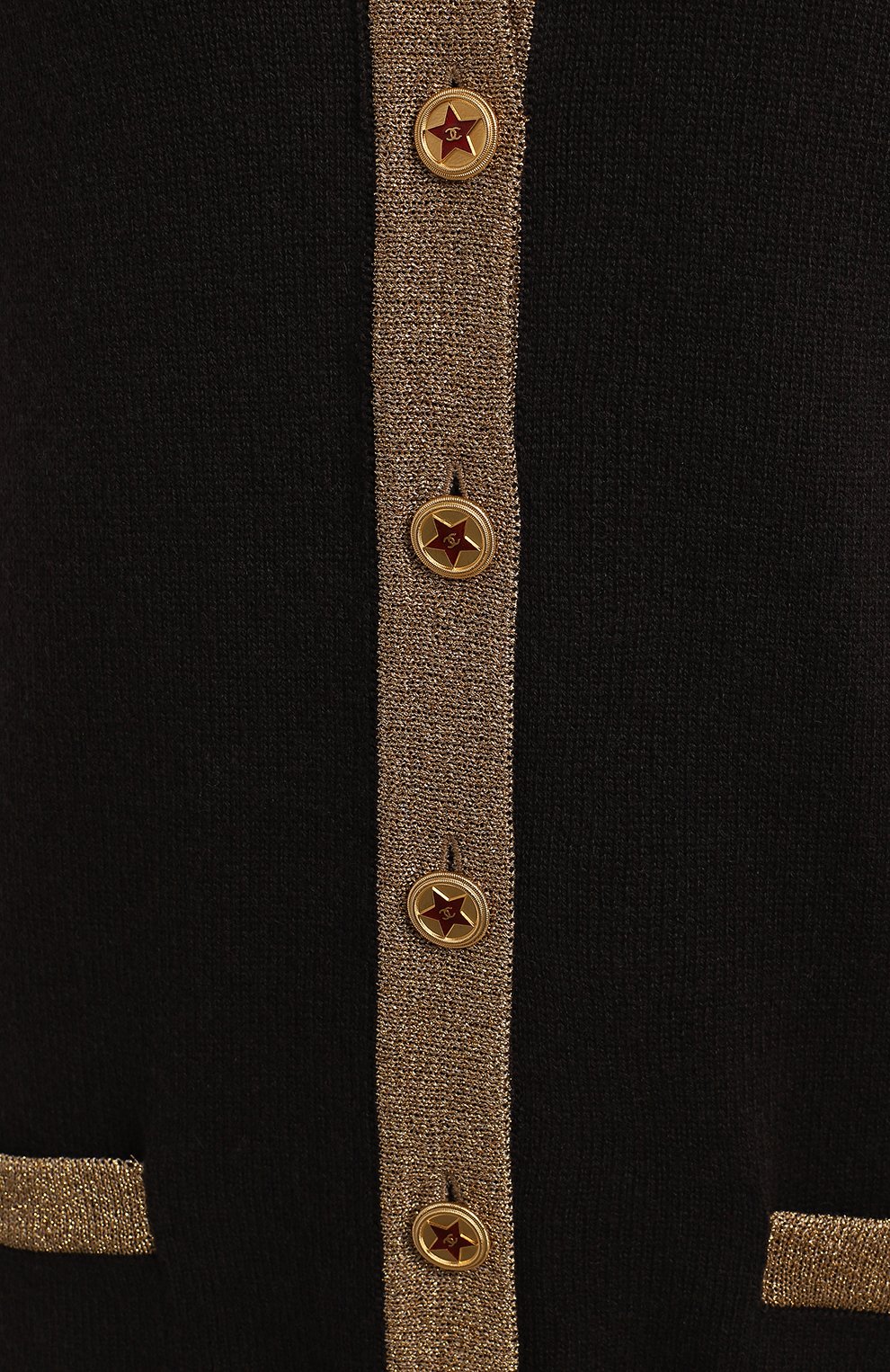 Кашемировый комплект из кардигана и шарфа | Chanel | Коричневый - 4