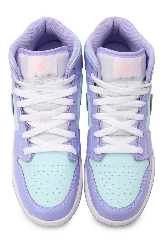 Кеды Air Jordan 1 Mid Purple Aqua | Nike | Фиолетовый - 2