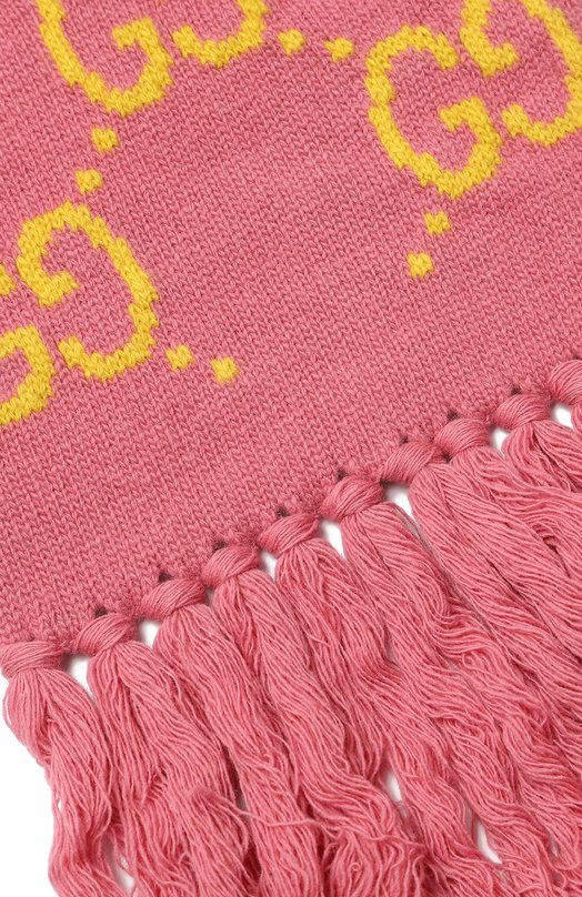 Шерстяной шарф | Gucci | Розовый - 2