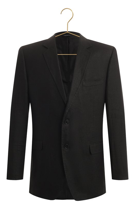 Льняной пиджак | Dolce & Gabbana | Чёрный - 1