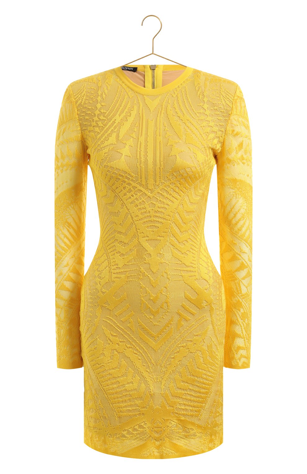Платье из вискозы | Balmain | Жёлтый - 1
