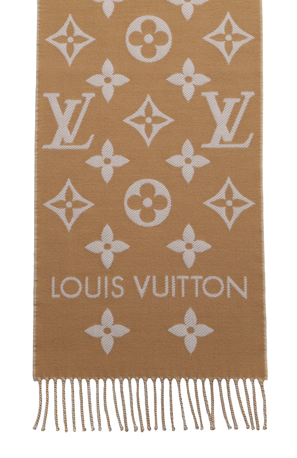 Шерстяной шарф  LV Essential | Louis Vuitton | Бежевый - 3