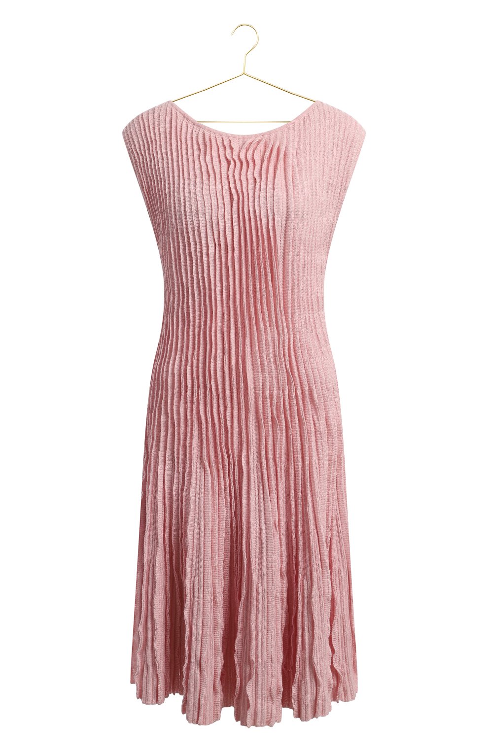 Платье из кашемира и льна | Chanel | Розовый - 1