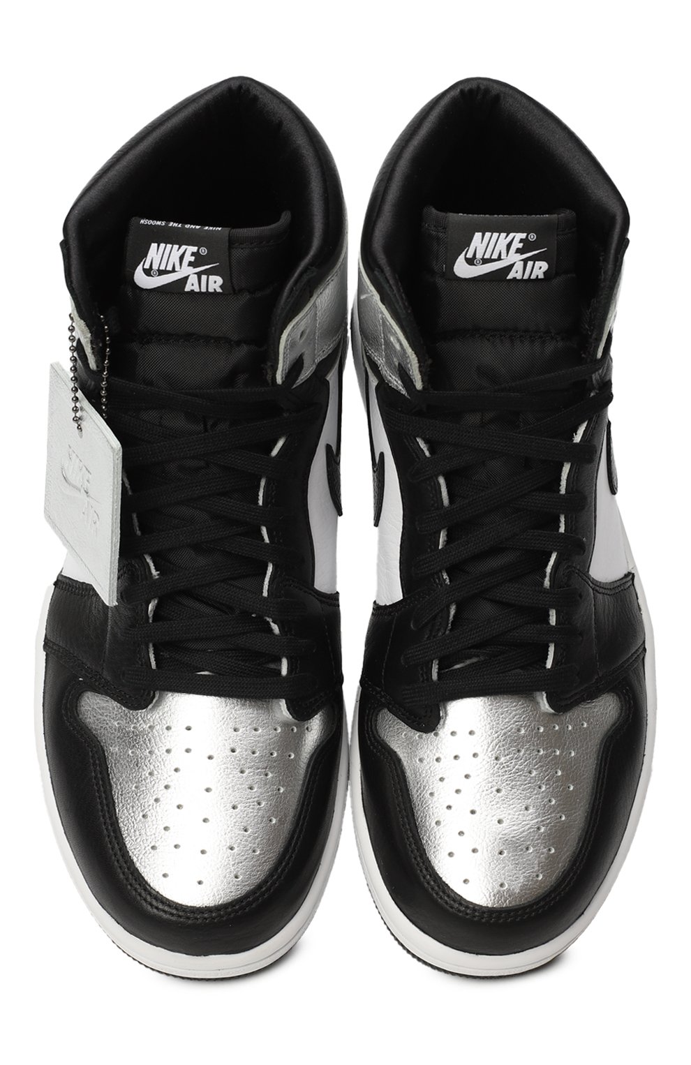 Кеды Air Jordan 1 Retro High Silver Toe | Nike | Разноцветный - 2