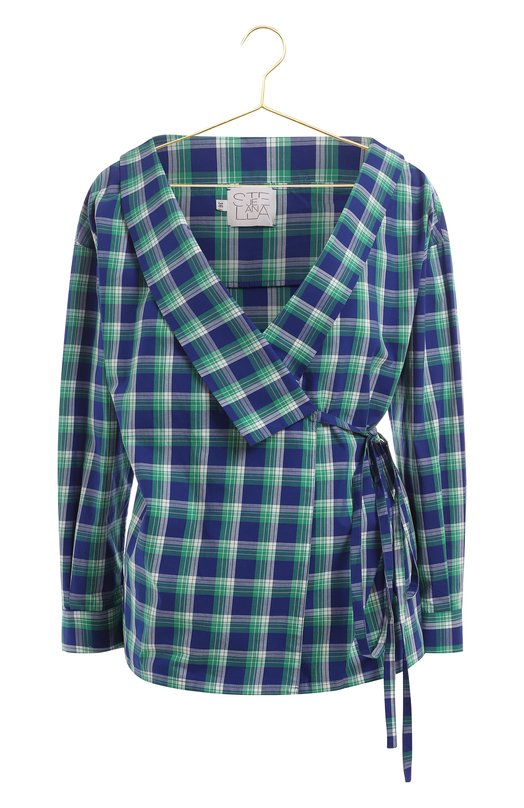 Хлопковая блузка | Stella Jean | Синий - 1