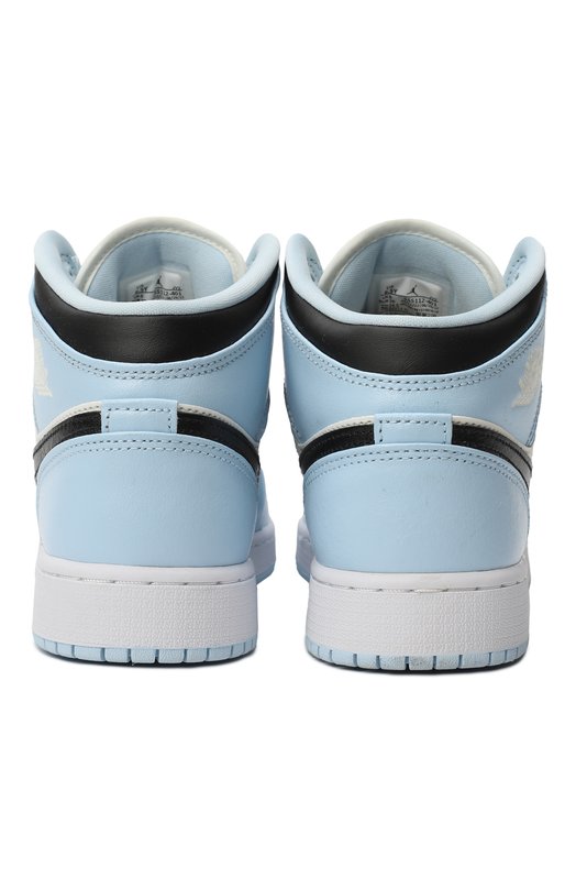 Кеды Air Jordan 1 Mid (GS) 'Ice Blue' | Nike | Голубой - 3
