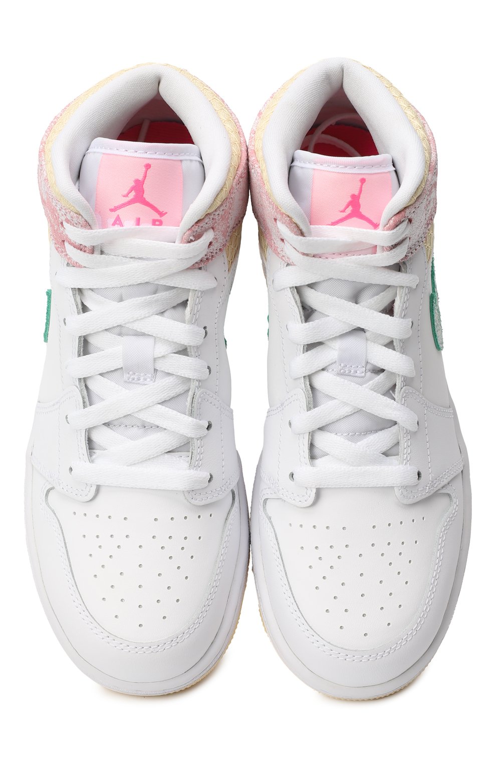 Кеды Jordan 1 Mid GS Paint Drip | Nike | Разноцветный - 2