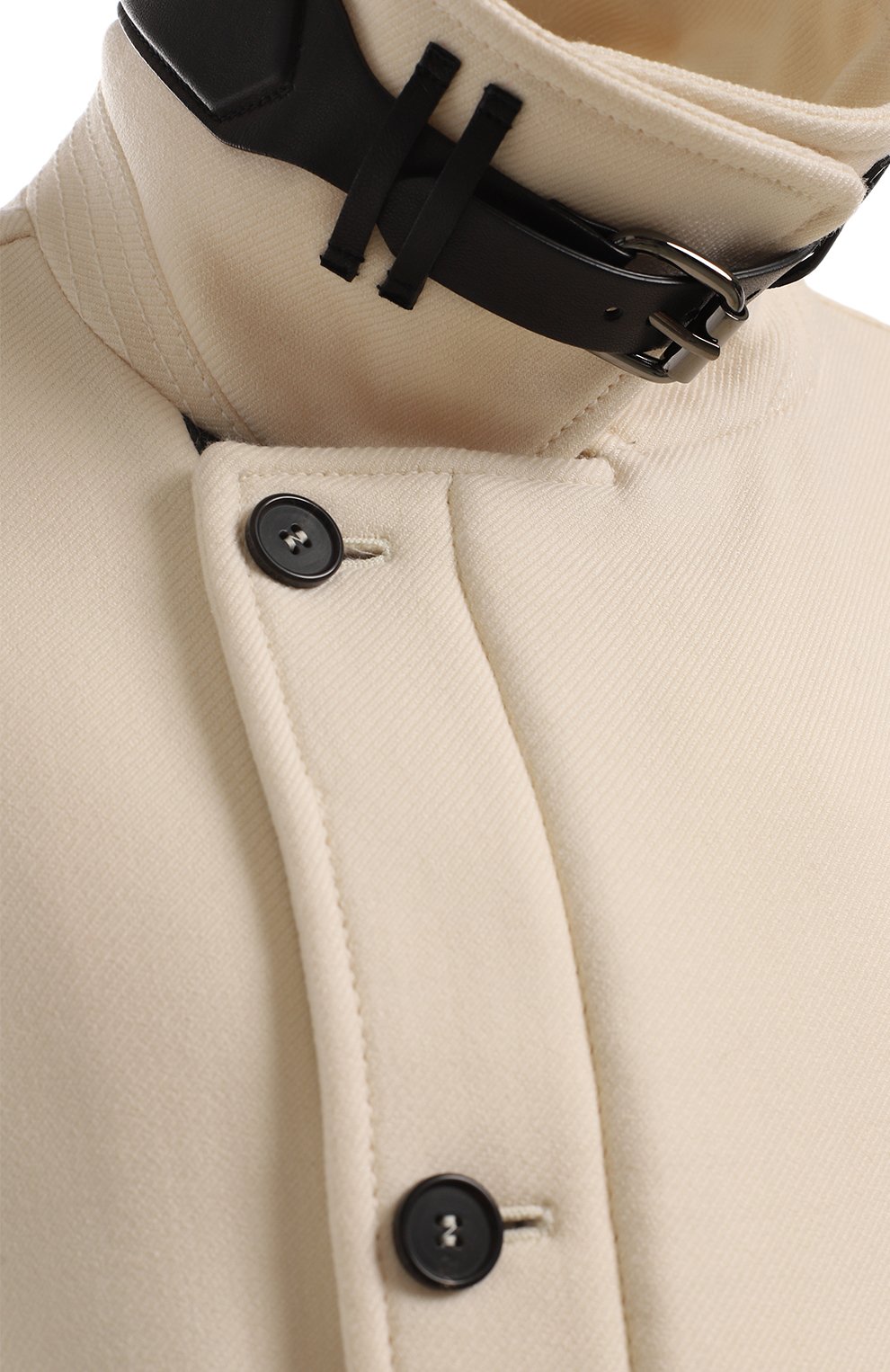 Куртка из шерсти и шелка | Tom Ford | Кремовый - 3