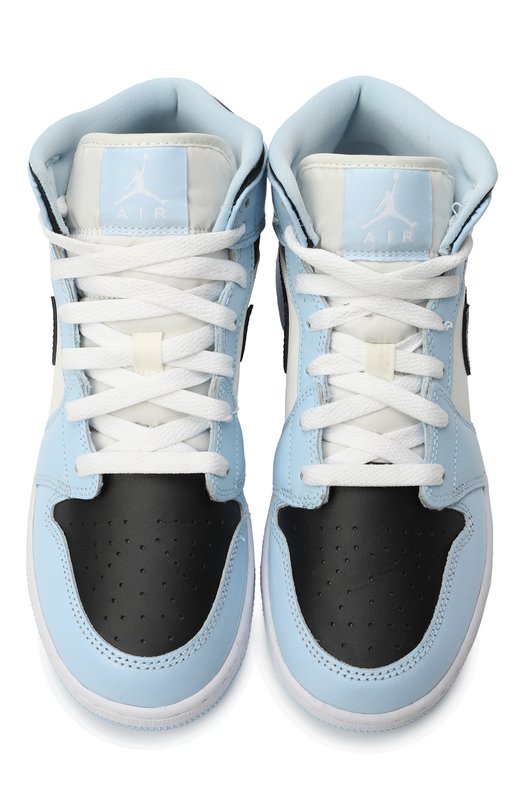 Кеды Air Jordan 1 Mid (GS) 'Ice Blue' | Nike | Голубой - 2