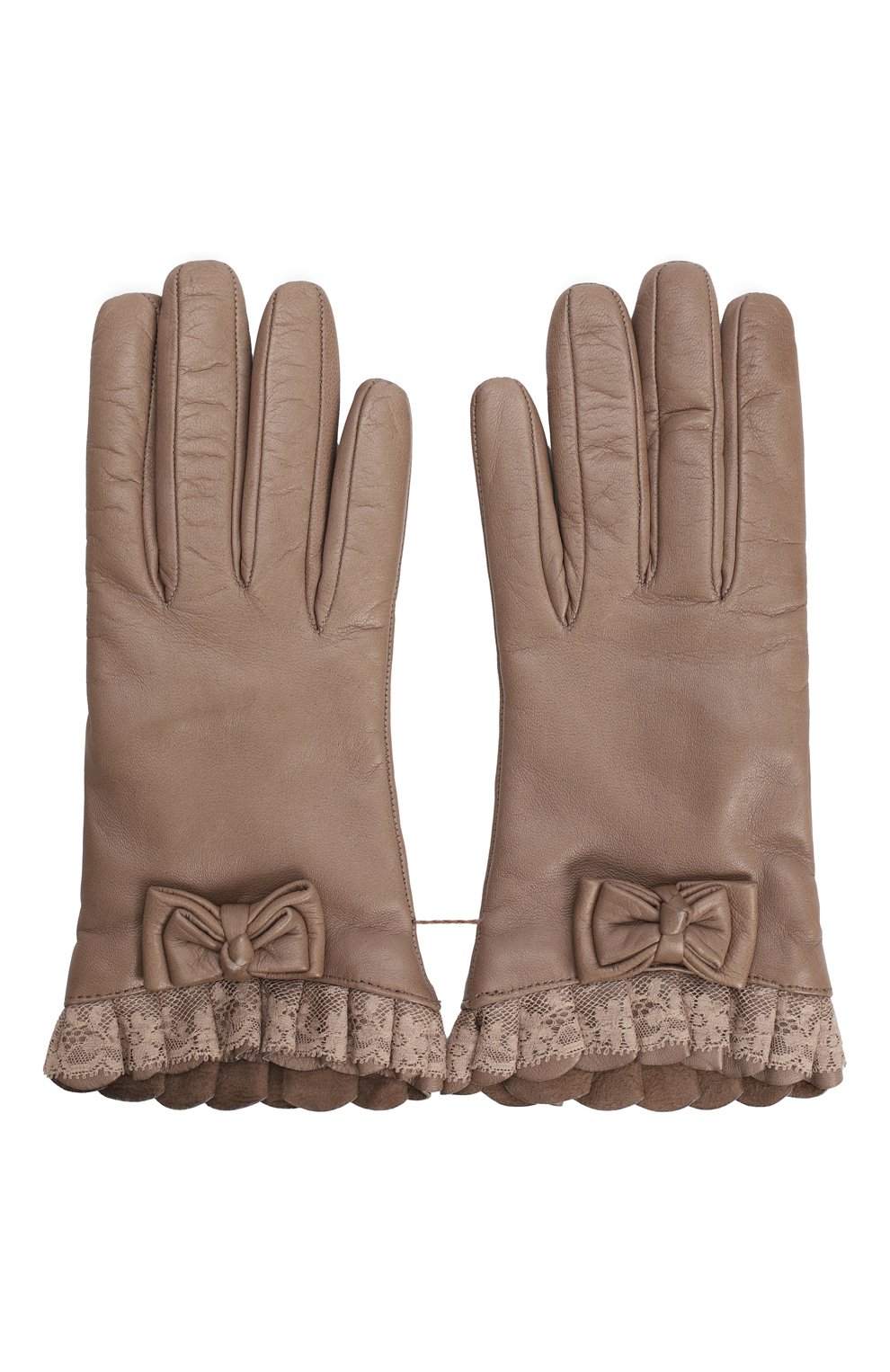 Кожаные перчатки | Valentino | Бежевый - 2