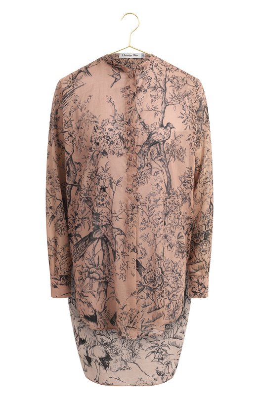 Хлопковая блузка | Dior | Бежевый - 1