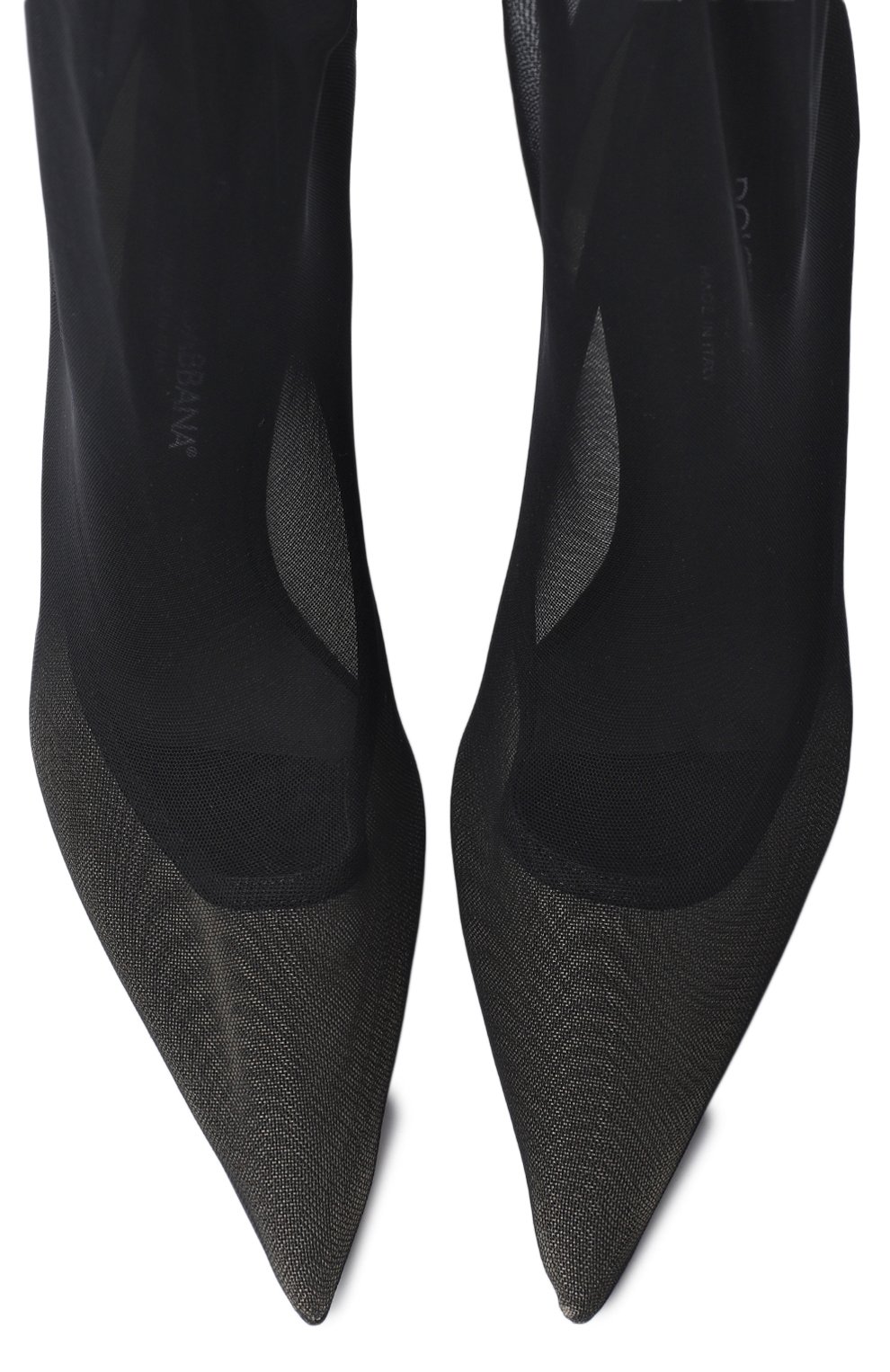 Туфли Tulle Stretch Boots | Dolce & Gabbana | Чёрный - 2