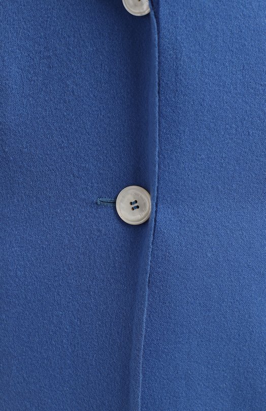 Пальто из кашемира и шелка | Kiton Donna | Синий - 3