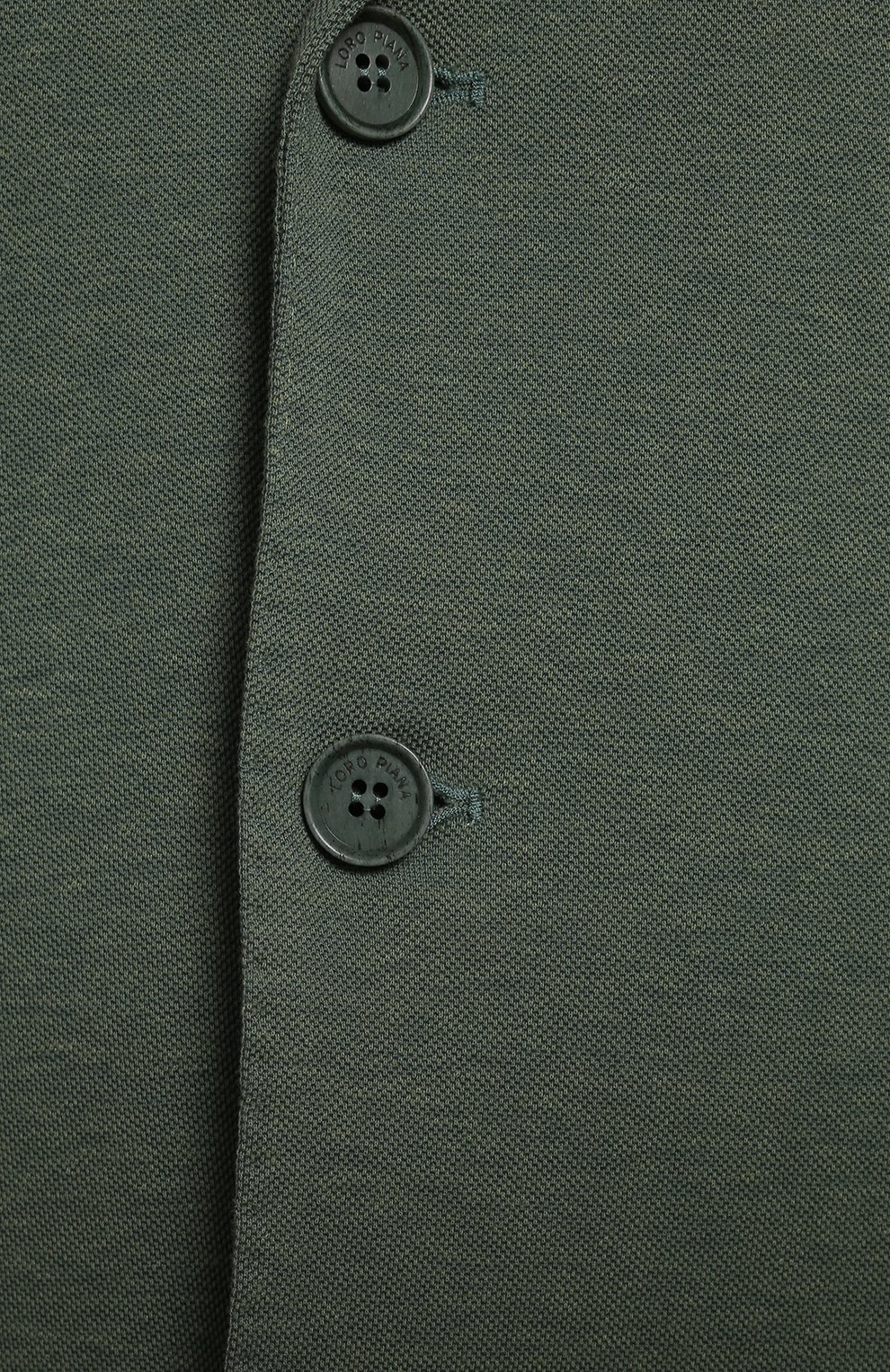 Пиджак из хлопка и шелка | Loro Piana | Зелёный - 3