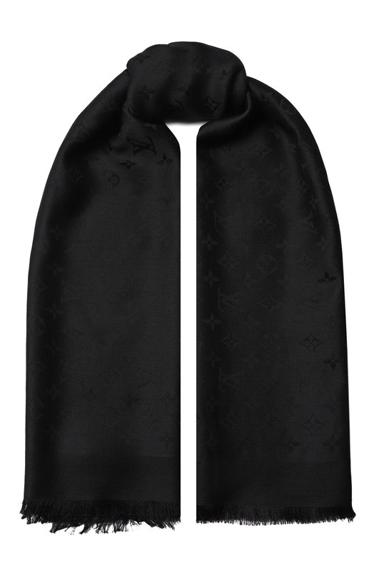 Платок из шелка и шерсти Monogram Classic | Louis Vuitton | Чёрный - 1