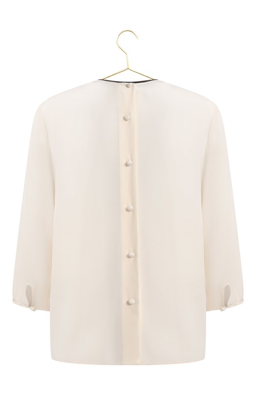 Шелковая блузка | Prada | Кремовый - 2