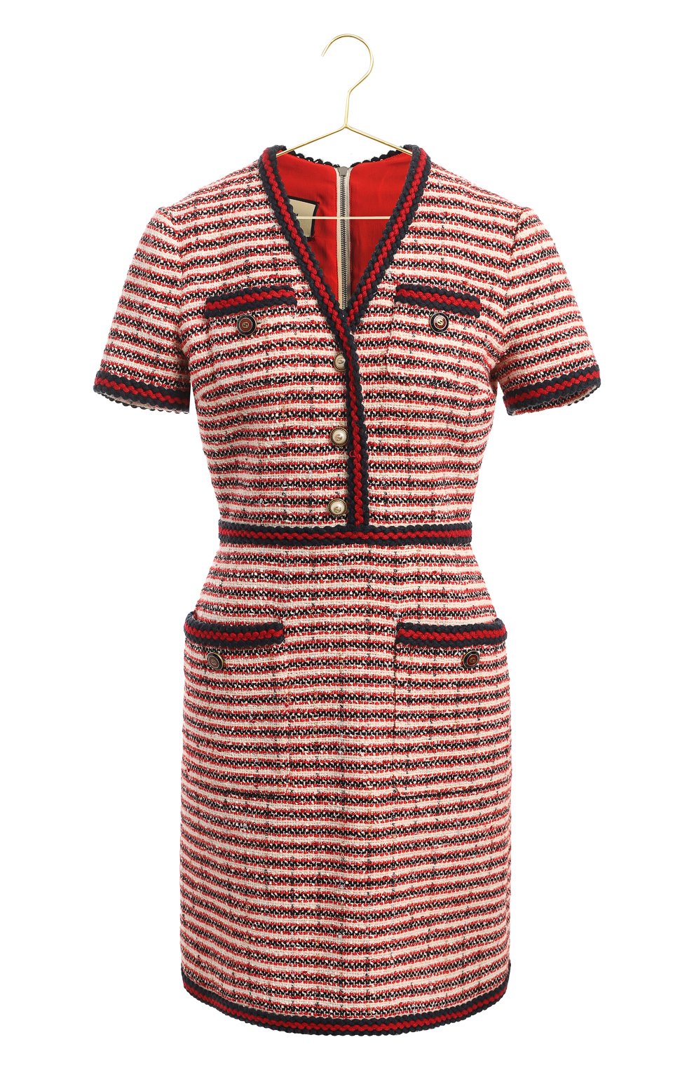 Платье из хлопка и шерсти | Gucci | Красный - 1