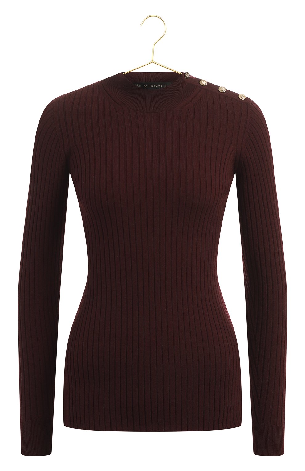 Шерстяной пуловер | Versace | Бордовый - 1
