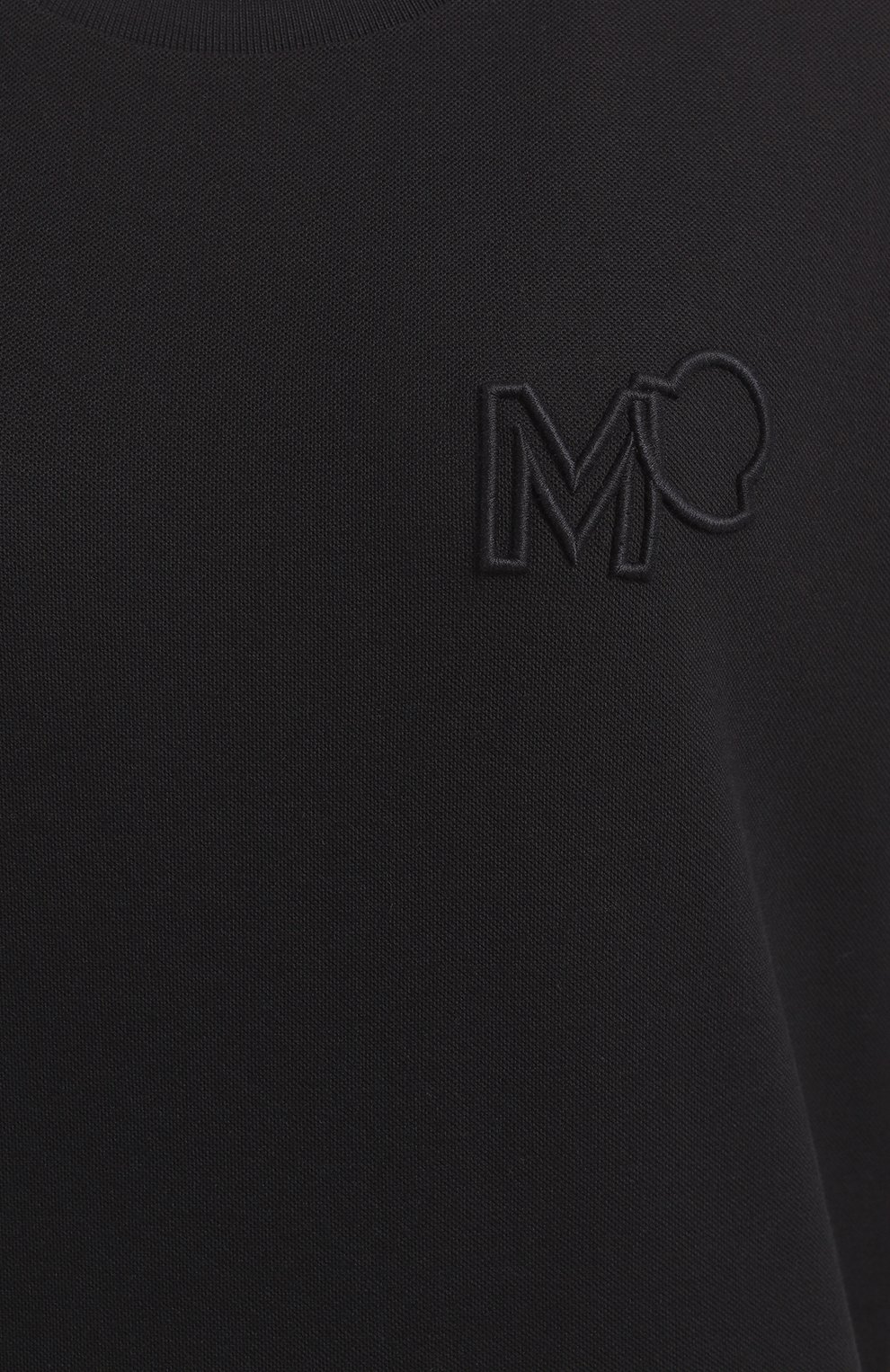 Хлопковая футболка | Moncler | Чёрный - 3