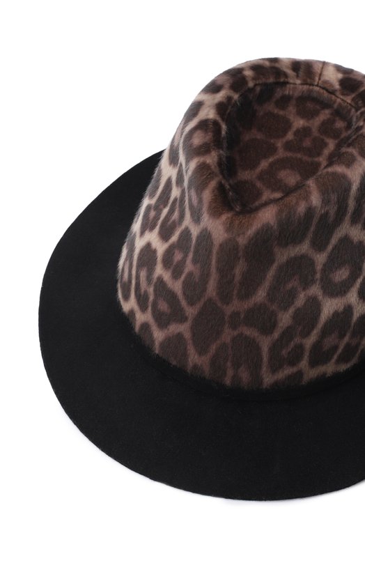 Шерстяная шляпа | Stella McCartney | Леопардовый - 3