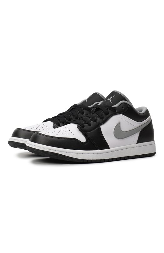 Кеды Air Jordan 1 Low Black White Grey | Nike | Чёрно-белый - 1