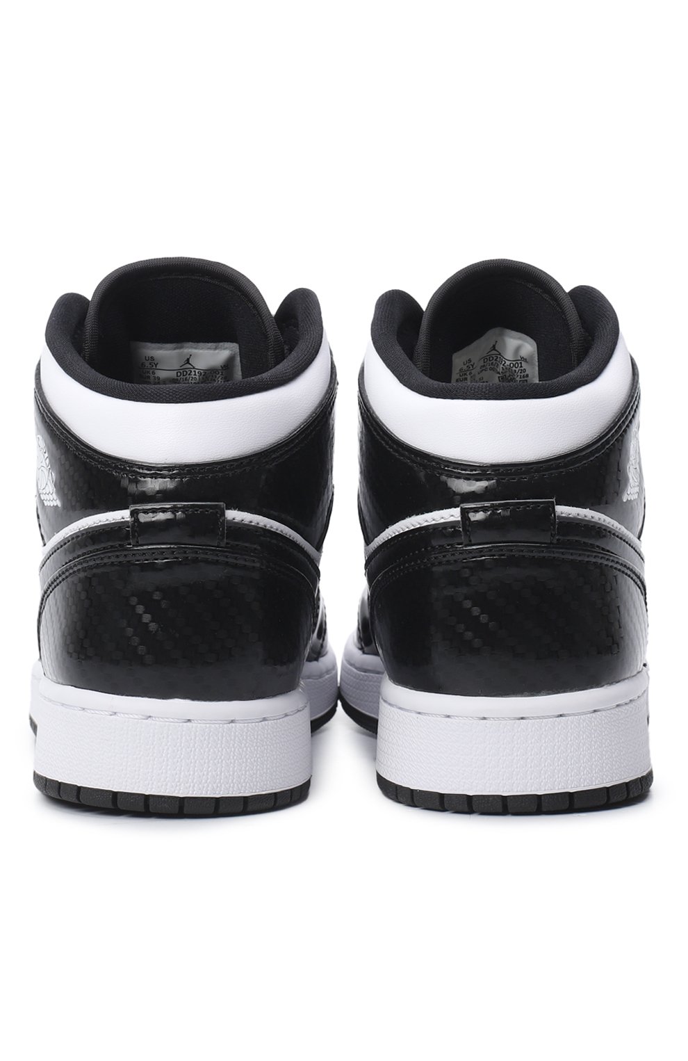 Кеды Air Jordan 1 Mid SE GS Carbon Fiber All-Star | Nike | Чёрно-белый - 3