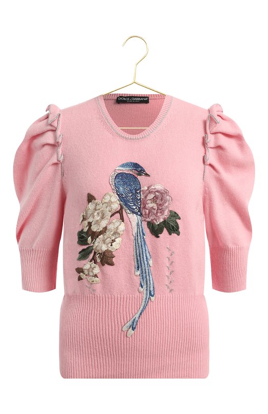 Кашемировый пуловер | Dolce & Gabbana | Розовый - 1