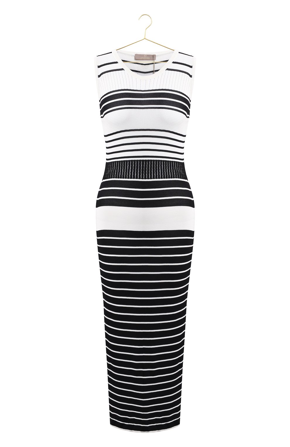 Платье из вискозы | Cruciani | Чёрно-белый - 1