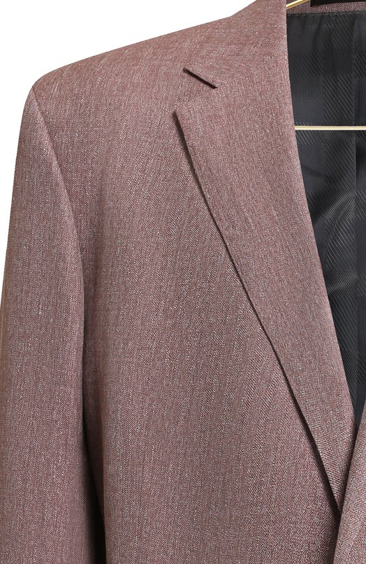 Пиджак из шерсти и хлопка | Daks | Красный - 3