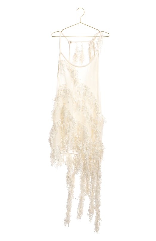 Платье изо льна и шелка | Zimmermann | Белый - 1