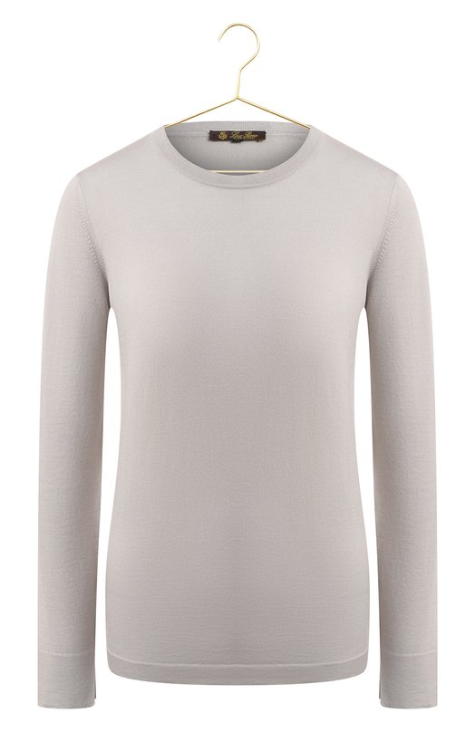Пуловер из шелка и хлопка | Loro Piana | Серый - 1