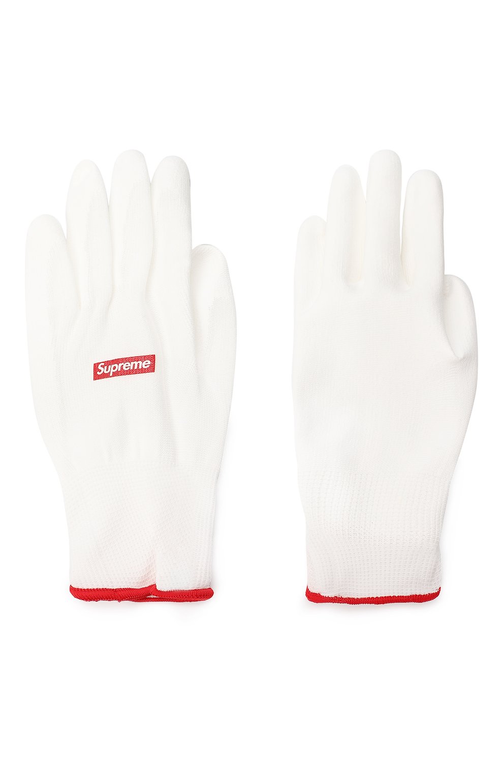 Прорезиненные перчатки Supreme, цвет Белый купить на ресейл-платформе ...