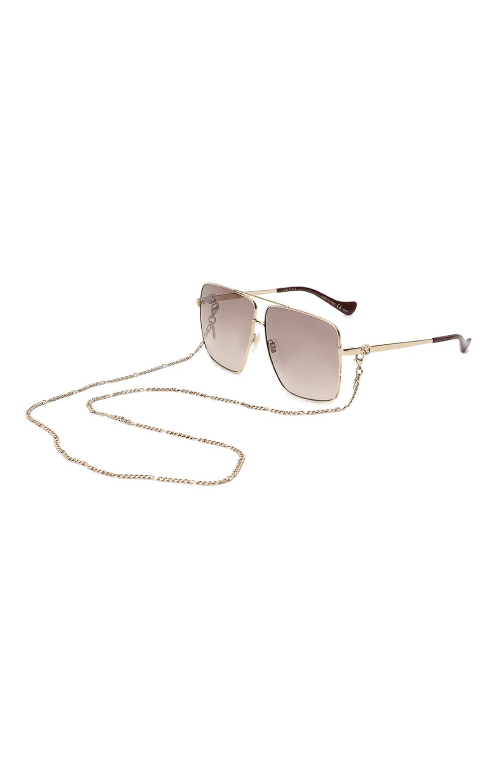 Солнцезащитные очки | Gucci | Золотой - 4