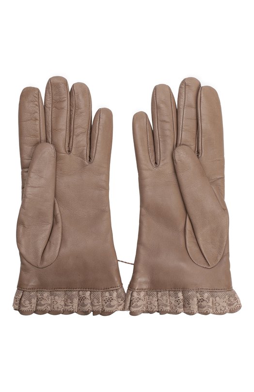 Кожаные перчатки | Valentino | Бежевый - 3