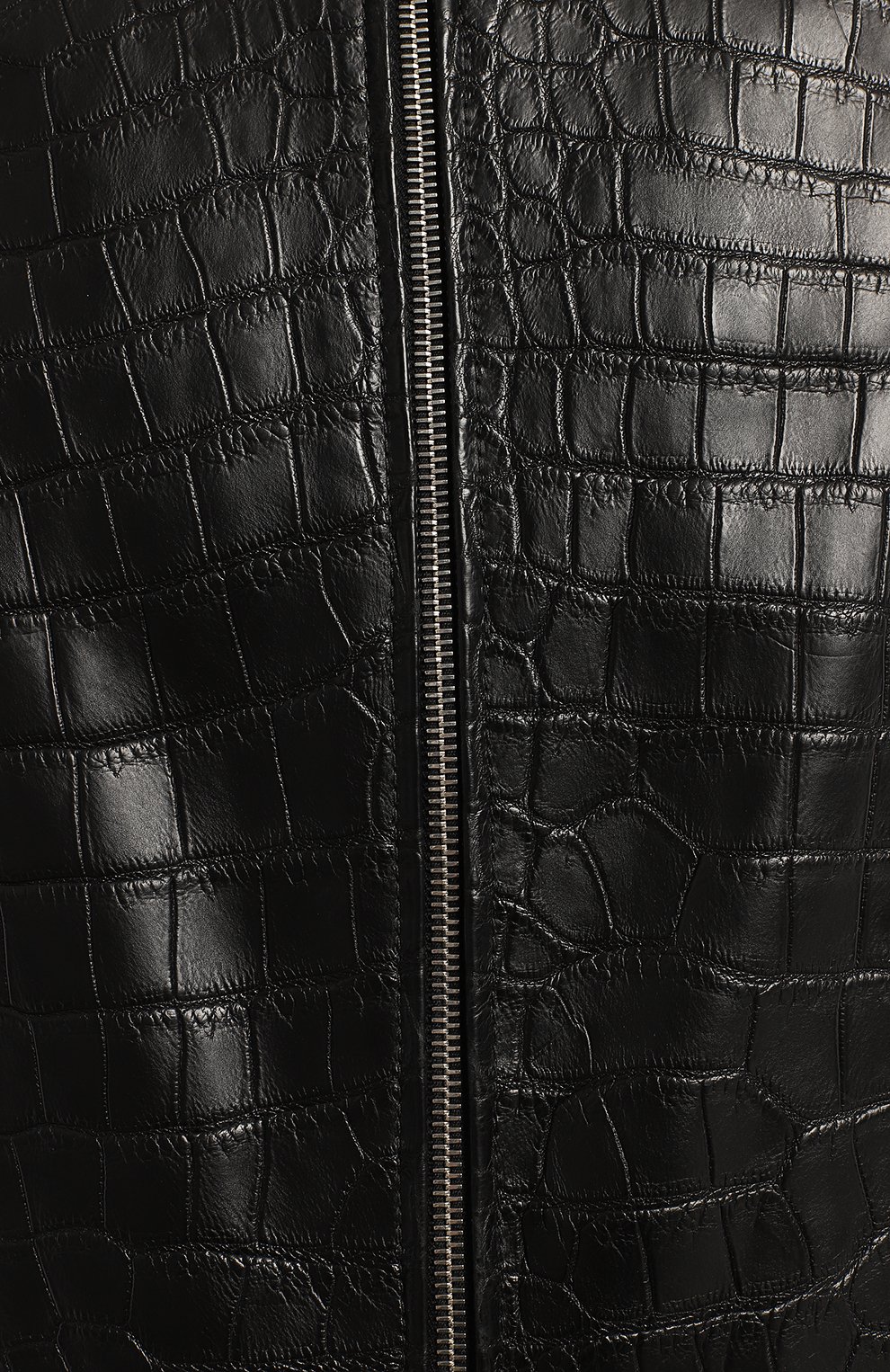 Куртка из кожи крокодила | Zilli | Чёрный - 3