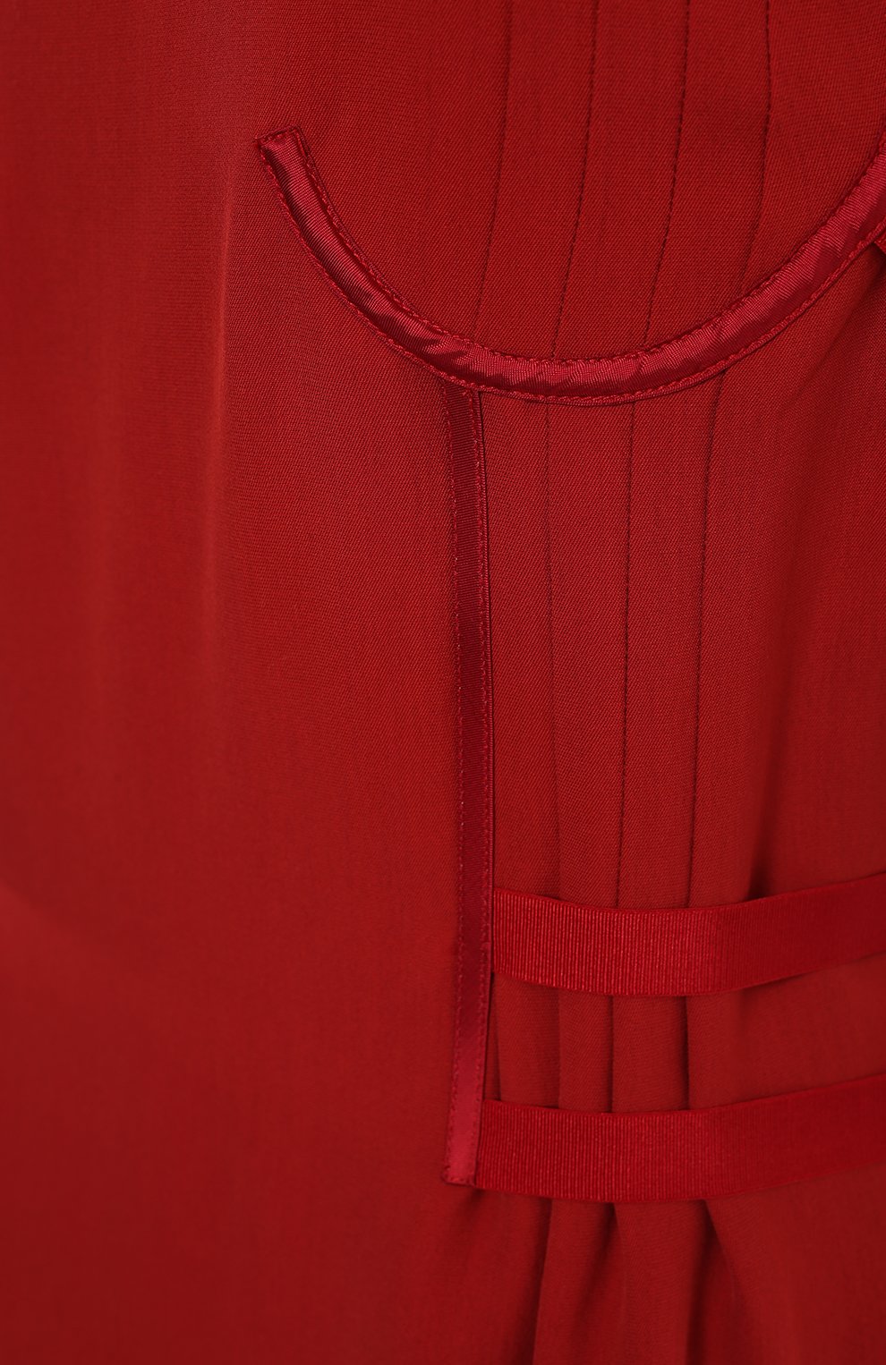 Платье из вискозы и шерсти | Maison Margiela | Красный - 3