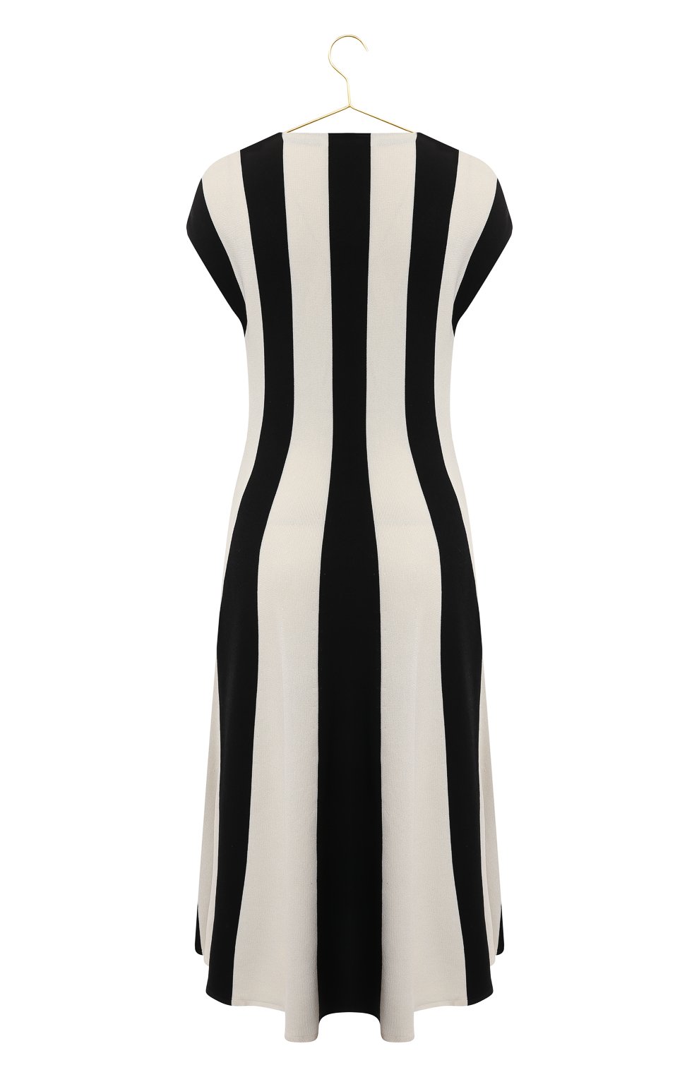Платье из шелка и хлопка | Oscar de la Renta | Чёрно-белый - 2